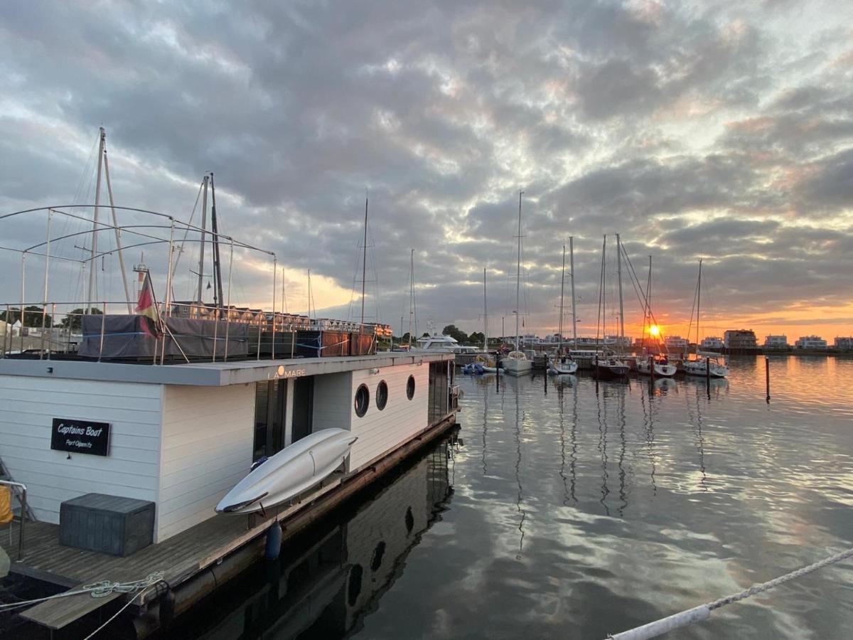 Hausboot Ferienhaus Captains Boat Apartment Kappeln Exterior photo